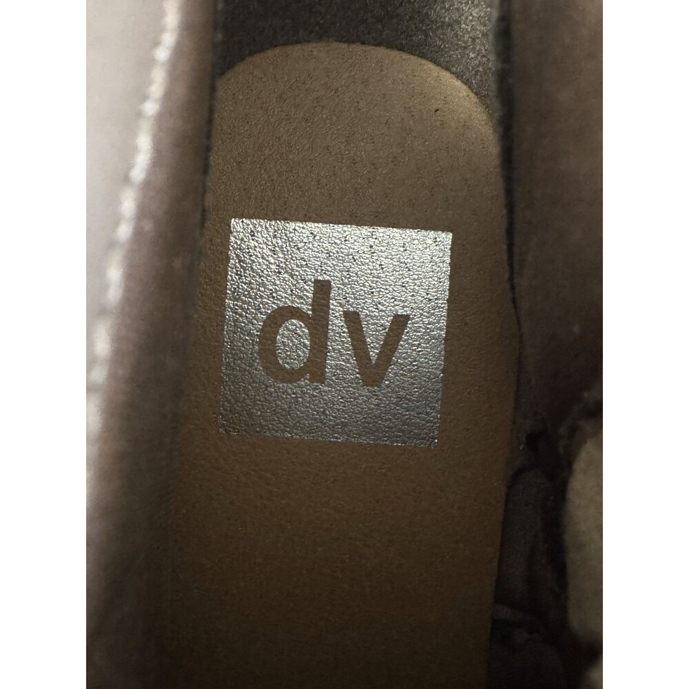 Dolce Vita DV Brown Suede Wedge Ankle Boots Lace Up Side Zip Women 7.5 - Picture 9 of 13